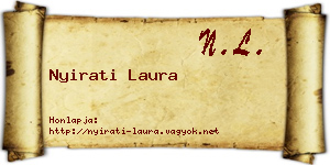 Nyirati Laura névjegykártya